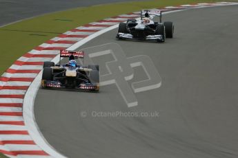 World © Octane Photographic Ltd. F1 German GP - Nurburgring. Friday 5th July 2013 - Practice Two. Scuderia Toro Rosso STR8 - Jean-Eric Vergne. Digital Ref : 0741lw1d4270