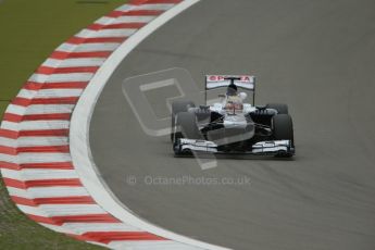 World © Octane Photographic Ltd. F1 German GP - Nurburgring. Friday 5th July 2013 - Practice two. Williams FW35 - Pastor Maldonado. Digital Ref : 0741lw1d4359