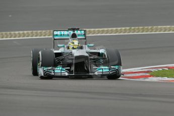 World © Octane Photographic Ltd. F1 German GP - Nurburgring. Friday 5th July 2013 - Practice two. Mercedes AMG Petronas F1 W04 - Nico Rosberg. Digital Ref : 0741lw1d4560