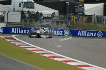 World © Octane Photographic Ltd. F1 German GP - Nurburgring. Friday 5th July 2013 - Practice two. Sahara Force India VJM06 - Paul di Resta. Digital Ref : 0741lw1d4881