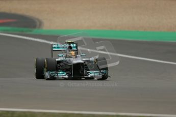 World © Octane Photographic Ltd. F1 German GP - Nurburgring. Friday 5th July 2013 - Practice two. Mercedes AMG Petronas F1 W04 – Lewis Hamilton. Digital Ref : 0741lw1d4941