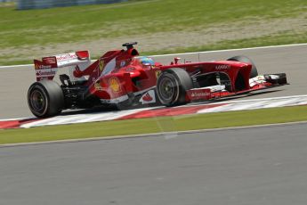 World © Octane Photographic Ltd. F1 German GP - Nurburgring. Sunday 7th July 2013 - Race. Scuderia Ferrari F138 - Fernando Alonso. Digital Ref : 0749lw1d9923