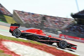 World © Octane Photographic Ltd. F1 German GP - Nurburgring. Sunday 7th July 2013 - Race. Marussia F1 Team MR02 - Jules Bianchi. Digital Ref : 0749lw1dx0007