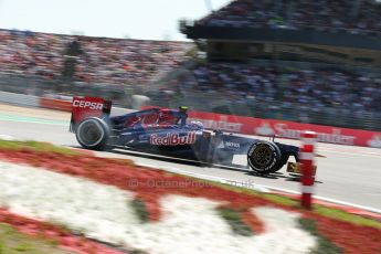 World © Octane Photographic Ltd. F1 German GP - Nurburgring. Sunday 7th July 2013 - Race. Scuderia Toro Rosso STR 8 - Daniel Ricciardo. Digital Ref : 0749lw1dx0078