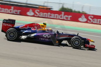 World © Octane Photographic Ltd. F1 German GP - Nurburgring. Sunday 7th July 2013 - Race. Infiniti Red Bull Racing RB9 - Mark Webber. Digital Ref : 0749lw1dx0090