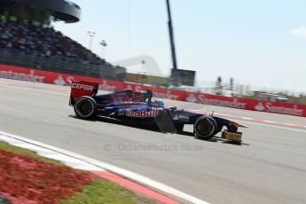 World © Octane Photographic Ltd. F1 German GP - Nurburgring. Sunday 7th July 2013 - Race. Scuderia Toro Rosso STR8 - Jean-Eric Vergne. Digital Ref : 0749lw1dx0095
