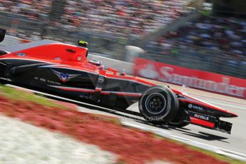 World © Octane Photographic Ltd. F1 German GP - Nurburgring. Sunday 7th July 2013 - Race. Marussia F1 Team MR02 - Max Chilton. Digital Ref : 0749lw1dx0113