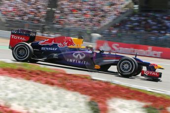 World © Octane Photographic Ltd. F1 German GP - Nurburgring. Sunday 7th July 2013 - Race. Infiniti Red Bull Racing RB9 - Sebastian Vettel. Digital Ref : 0749lw1dx0135