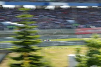 World © Octane Photographic Ltd. F1 German GP - Nurburgring. Sunday 7th July 2013 - Race. Sauber C32 - Esteban Gutierrez at speed through the trees. Digital Ref : 0749lw1dx0271