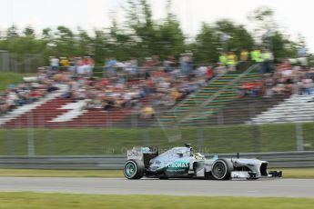 World © Octane Photographic Ltd. F1 German GP - Nurburgring. Saturday 6th July 2013 - Practice three. Mercedes AMG Petronas F1 W04 - Nico Rosberg. Digital Ref : 0744lw1d4050