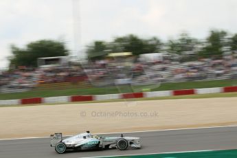 World © Octane Photographic Ltd. F1 German GP - Nurburgring. Saturday 6th July 2013 - Practice three. Mercedes AMG Petronas F1 W04 - Nico Rosberg. Digital Ref : 0744lw1d4198