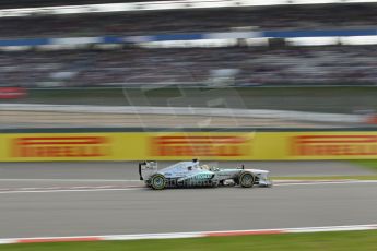 World © Octane Photographic Ltd. F1 German GP - Nurburgring. Saturday 6th July 2013 - Practice three. Mercedes AMG Petronas F1 W04 - Nico Rosberg. Digital Ref : 0744lw1d4300