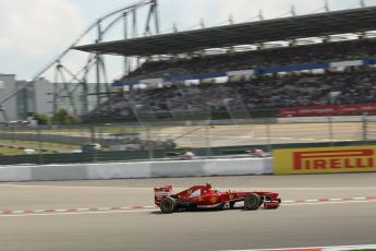 World © Octane Photographic Ltd. F1 German GP - Nurburgring. Saturday 6th July 2013 - Practice three. Scuderia Ferrari F138 - Felipe Massa. Digital Ref : 0744lw1d4358