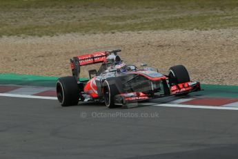 World © Octane Photographic Ltd. F1 German GP - Nurburgring. Saturday 6th July 2013 - Practice three. Vodafone McLaren Mercedes MP4/28 - Jenson Button. Digital Ref : 0744lw1d6286