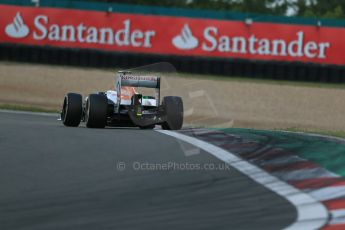 World © Octane Photographic Ltd. F1 German GP - Nurburgring. Saturday 6th July 2013 - Practice three. Sahara Force India VJM06 - Paul di Resta. Digital Ref : 0744lw1d6463