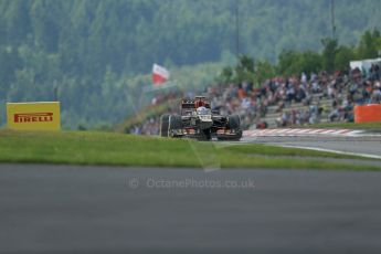 World © Octane Photographic Ltd. F1 German GP - Nurburgring. Saturday 6th July 2013 - Practice three. Lotus F1 Team E21 - Romain Grosjean. Digital Ref : 0744lw1d6733