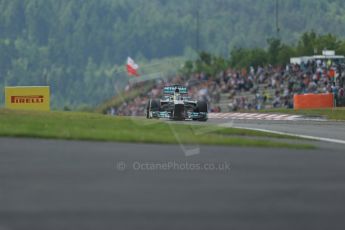 World © Octane Photographic Ltd. F1 German GP - Nurburgring. Saturday 6th July 2013 - Practice three. Mercedes AMG Petronas F1 W04 - Nico Rosberg. Digital Ref : 0744lw1d6769