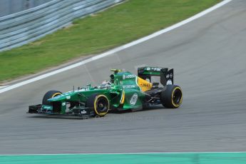 World © Octane Photographic Ltd. F1 German GP - Nurburgring, Saturday 6th July 2013 - Qualifying. Caterham F1 Team CT03 - Giedo van der Garde. Digital Ref : 0745lw1d6848