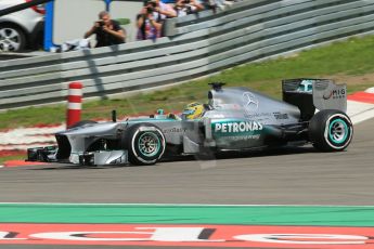 World © Octane Photographic Ltd. F1 German GP - Nurburgring. Saturday 6th July 2013 - Qualifying. Mercedes AMG Petronas F1 W04 - Nico Rosberg. Digital Ref : 0745lw1d6940