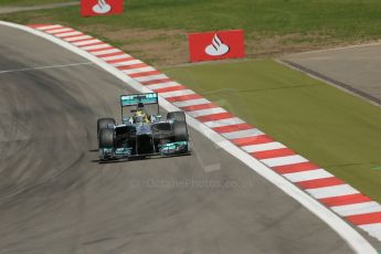 World © Octane Photographic Ltd. F1 German GP - Nurburgring, Saturday 6th July 2013 - Qualifying. Mercedes AMG Petronas F1 W04 - Nico Rosberg. Digital Ref : 0745lw1d6981