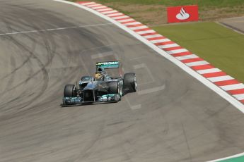 World © Octane Photographic Ltd. F1 German GP - Nurburgring. Saturday 6th July 2013 - Qualifying. Mercedes AMG Petronas F1 W04 – Lewis Hamilton. Digital Ref : 0745lw1d7011