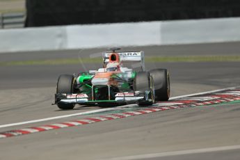 World © Octane Photographic Ltd. F1 German GP - Nurburgring, Saturday 6th July 2013 - Qualifying. Sahara Force India VJM06 - Paul di Resta. Digital Ref : 0745lw1d7178