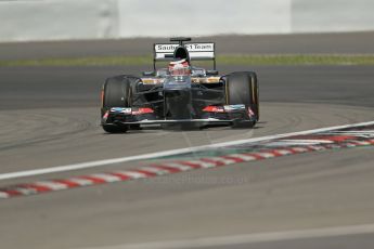 World © Octane Photographic Ltd. F1 German GP - Nurburgring, Saturday 6th July 2013 - Qualifying. Sauber C32 - Nico Hulkenberg. Digital Ref : 0745lw1d7217