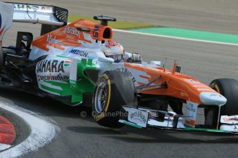 World © Octane Photographic Ltd. F1 German GP - Nurburgring, Saturday 6th July 2013 - Qualifying. Sahara Force India VJM06 - Paul di Resta. Digital Ref : 0745lw1d7256