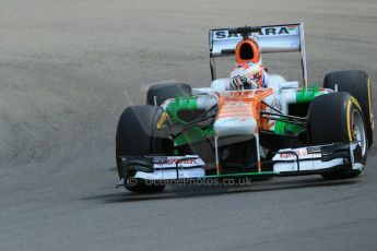 World © Octane Photographic Ltd. F1 German GP - Nurburgring, Saturday 6th July 2013 - Qualifying. Sahara Force India VJM06 - Paul di Resta. Digital Ref : 0745lw1d7259