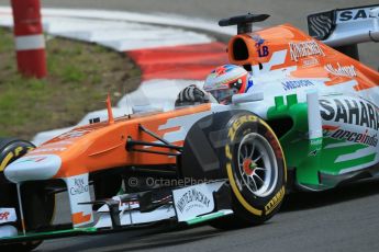 World © Octane Photographic Ltd. F1 German GP - Nurburgring, Saturday 6th July 2013 - Qualifying. Sahara Force India VJM06 - Paul di Resta. Digital Ref : 0745lw1d7260