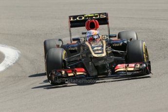 World © Octane Photographic Ltd. F1 German GP - Nurburgring. Saturday 6th July 2013 - Qualifying. Lotus F1 Team E21 - Romain Grosjean. Digital Ref : 0745lw1d7285