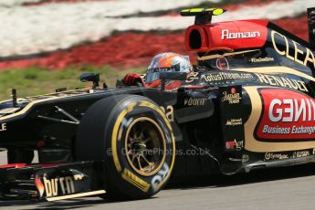 World © Octane Photographic Ltd. F1 German GP - Nurburgring, Saturday 6th July 2013 - Qualifying. Lotus F1 Team E21 - Romain Grosjean. Digital Ref : 0745lw1d7287