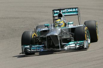 World © Octane Photographic Ltd. F1 German GP - Nurburgring. Saturday 6th July 2013 - Qualifying. Mercedes AMG Petronas F1 W04 - Nico Rosberg. Digital Ref : 0745lw1d7296