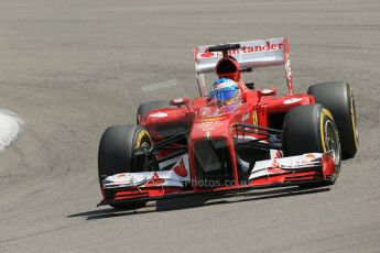 World © Octane Photographic Ltd. F1 German GP - Nurburgring. Saturday 6th July 2013 - Qualifying. Scuderia Ferrari F138 - Fernando Alonso. Digital Ref : 0745lw1d7340