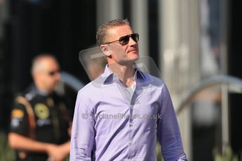 World © Octane Photographic Ltd. F1 German GP - Nurburgring, Sunday 7th July 2013 - Paddock. BBC Commentator David Coulthard. Digital Ref : 0748lw1d7895