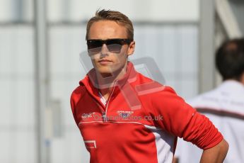 World © Octane Photographic Ltd. F1 German GP - Nurburgring, Sunday 7th July 2013 - Paddock. Marussia F1 Team - Max Chilton. Digital Ref : 0748lw1d7943