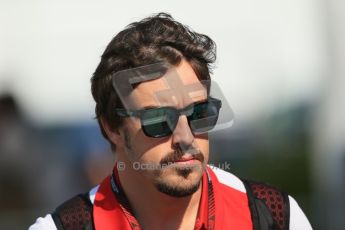 World © Octane Photographic Ltd. F1 German GP - Nurburgring, Sunday 7th July 2013 - Paddock. Scuderia Ferrari - Fernando Alonso. Digital Ref : 0748lw1d7969