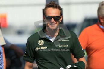 World © Octane Photographic Ltd. F1 German GP - Nurburgring, Sunday 7th July 2013 - Paddock. Caterham F1 Team - Giedo van der Garde. Digital Ref : 0748lw1d7980