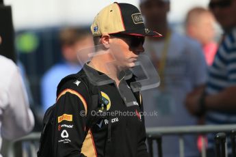 World © Octane Photographic Ltd. F1 German GP - Nurburgring, Sunday 7th July 2013 - Paddock. Lotus F1 Team E21 - Kimi Raikkonen. Digital Ref : 0748lw1d8081