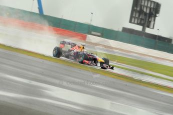 World © Octane Photographic Ltd. F1 British GP - Silverstone, Friday 28th June 2013 - Practice 1. Infiniti Red Bull Racing RB9 - Sebastian Vettel. Digital Ref : 0724ce1d6186
