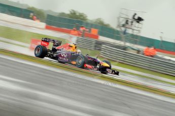 World © Octane Photographic Ltd. F1 British GP - Silverstone, Friday 28th June 2013 - Practice 1. Infiniti Red Bull Racing RB9 - Sebastian Vettel. Digital Ref : 0724ce1d6188
