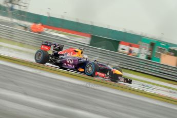 World © Octane Photographic Ltd. F1 British GP - Silverstone, Friday 28th June 2013 - Practice 1. Infiniti Red Bull Racing RB9 - Sebastian Vettel. Digital Ref : 0724ce1d6190