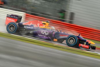 World © Octane Photographic Ltd. F1 British GP - Silverstone, Friday 28th June 2013 - Practice 1. Infiniti Red Bull Racing RB9 - Sebastian Vettel. Digital Ref : 0724ce1d6194