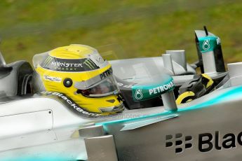 World © Octane Photographic Ltd. F1 British GP - Silverstone, Friday 28th June 2013 - Practice 1. Mercedes AMG Petronas F1 W04 – Lewis Hamilton. Digital Ref : 0724ce1d6357