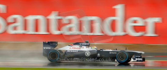 World © Octane Photographic Ltd. F1 British GP - Silverstone, Friday 28th June 2013 - Practice 1. Williams FW35 - Pastor Maldonado. Digital Ref : 0724ce1d6423