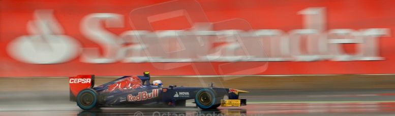 World © Octane Photographic Ltd. F1 British GP - Silverstone, Friday 28th June 2013 - Practice 1. Scuderia Toro Rosso STR 8 - Daniel Ricciardo. Digital Ref : 0724ce1d6446