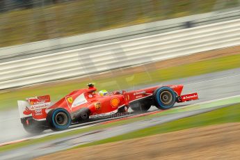 World © Octane Photographic Ltd. F1 British GP - Silverstone, Friday 28th June 2013 - Practice 1. Scuderia Ferrari F138 - Felipe Massa. Digital Ref : 0724ce1d6473