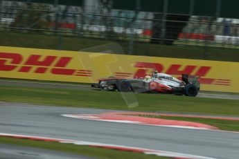 World © Octane Photographic Ltd. F1 British GP - Silverstone, Friday 28th June 2013 - Practice 1. Vodafone McLaren Mercedes MP4/28 - Sergio Perez . Digital Ref : 0724lw1d0417