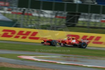 World © Octane Photographic Ltd. F1 British GP - Silverstone, Friday 28th June 2013 - Practice 1. Scuderia Ferrari F138 - Felipe Massa. Digital Ref : 0724lw1d0436