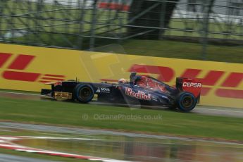 World © Octane Photographic Ltd. F1 British GP - Silverstone, Friday 28th June 2013 - Practice 1. Scuderia Toro Rosso STR8 - Jean-Eric Vergne. Digital Ref : 0724lw1d0464